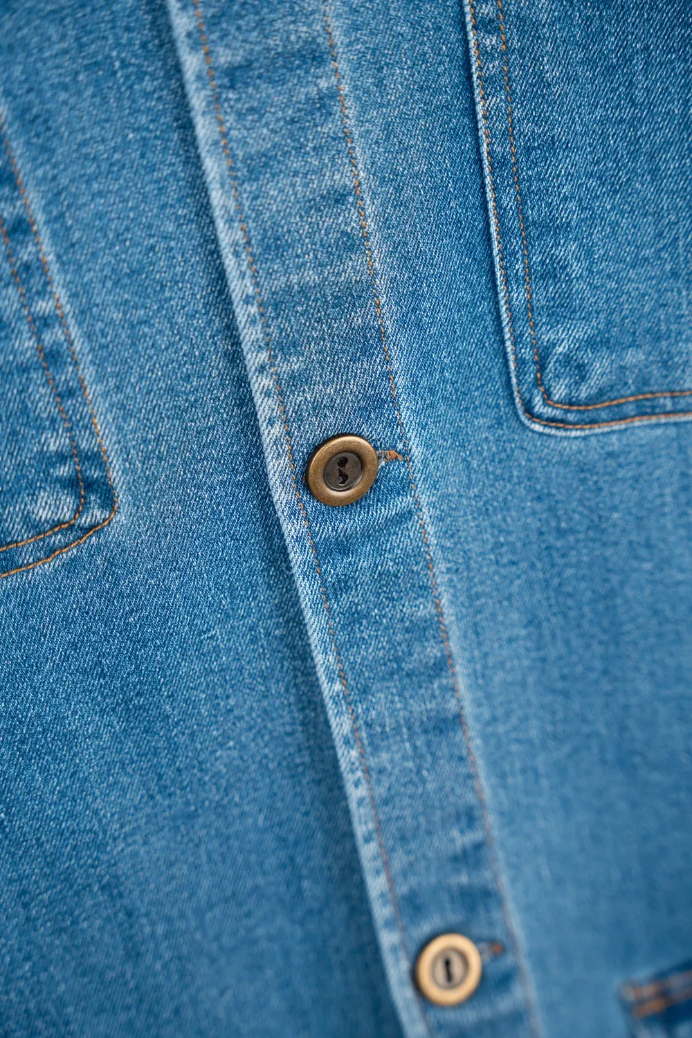 LAKOR Marine Denim Jacket Jeansjacke Mittelblau Stretch