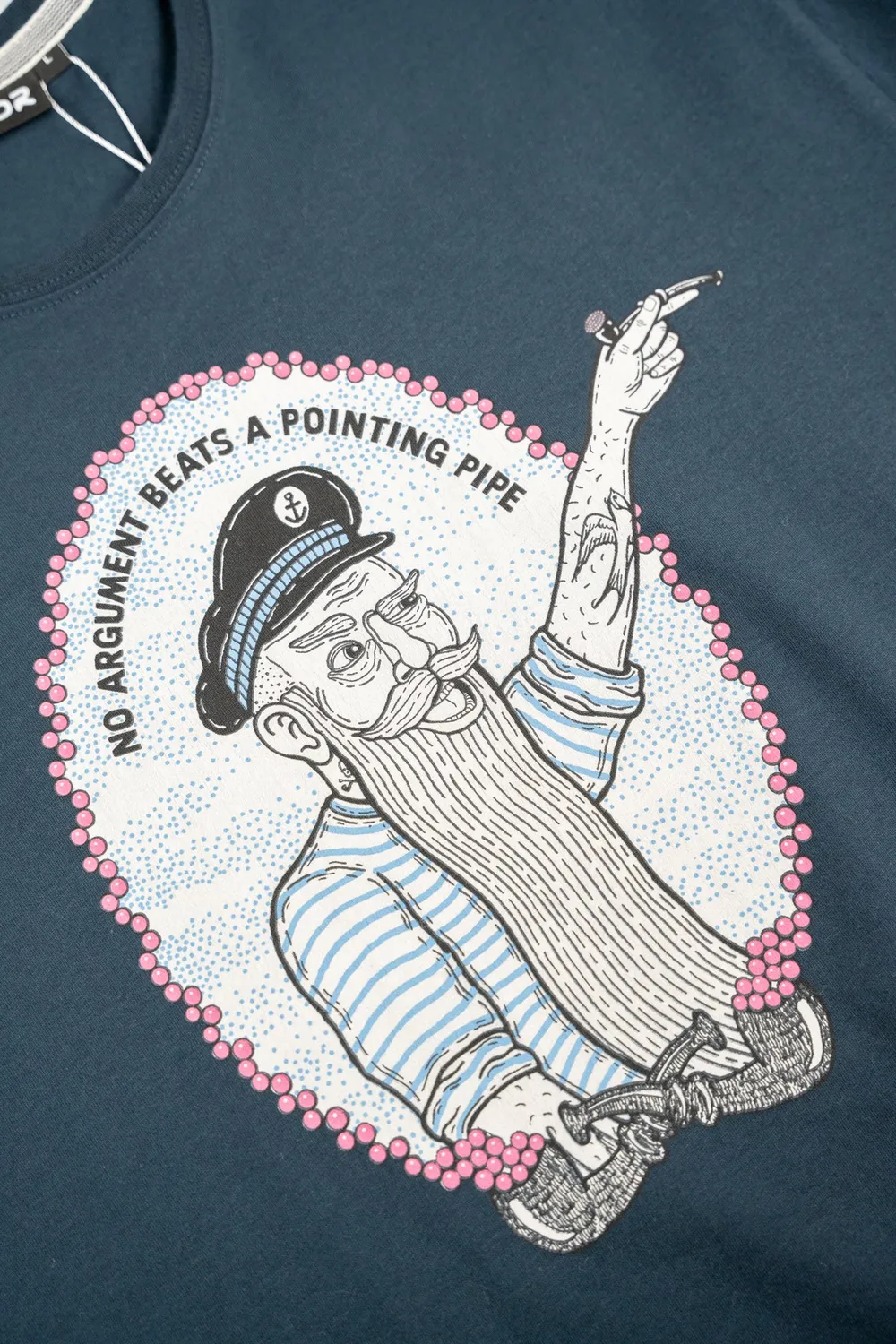 LAKOR End of Discussion T-Shirt Blueberry Biobaumwolle