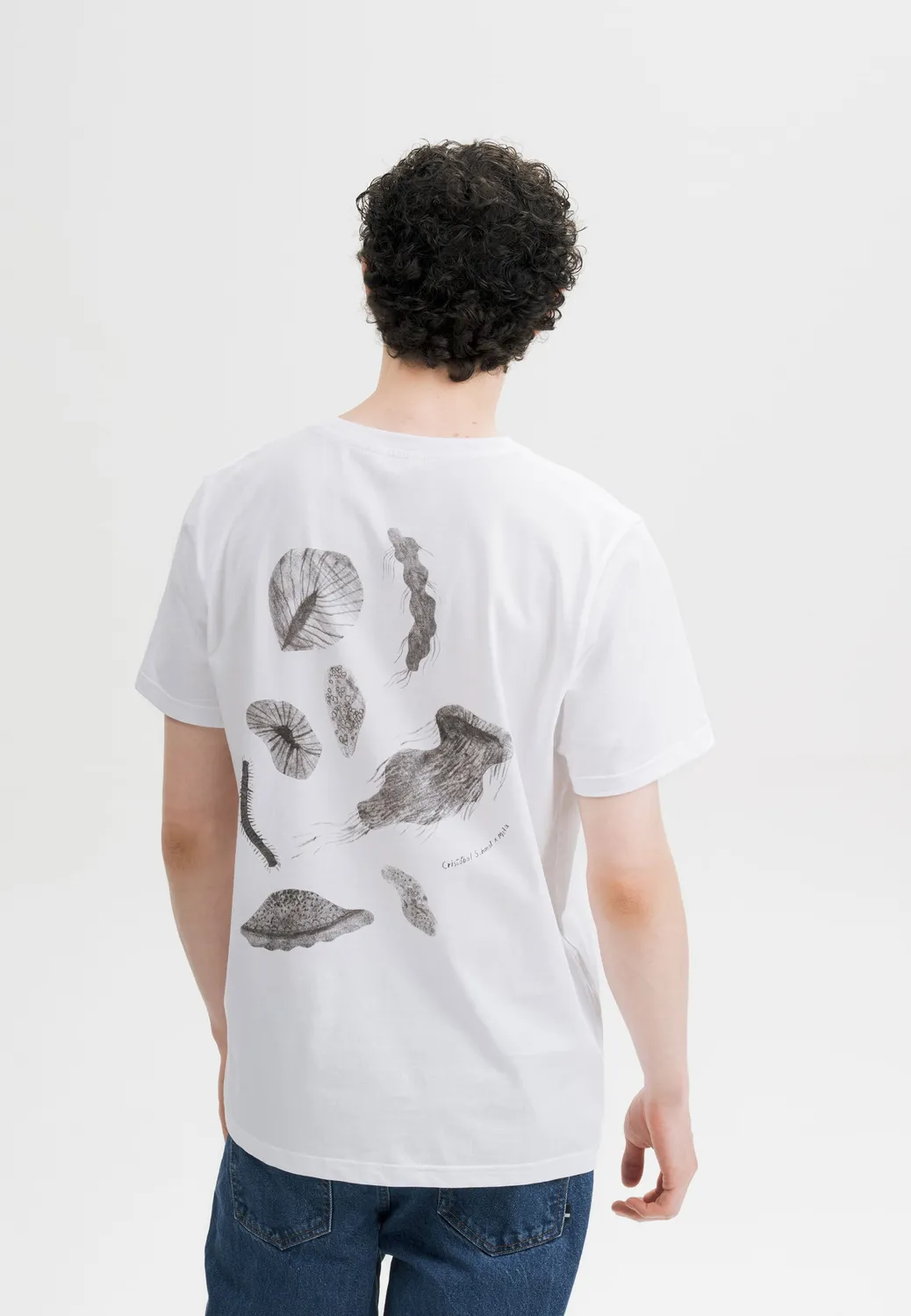 MELA Cristóbal Artist Edition T-Shirt weiß Print Bio