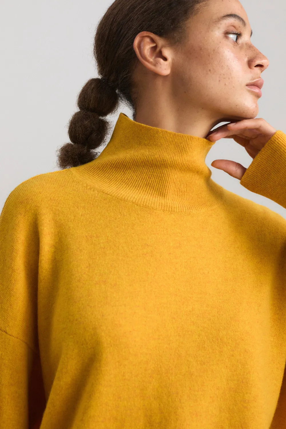 Oyuna Kotto Pullover Amber Kaschmir Rollkragen