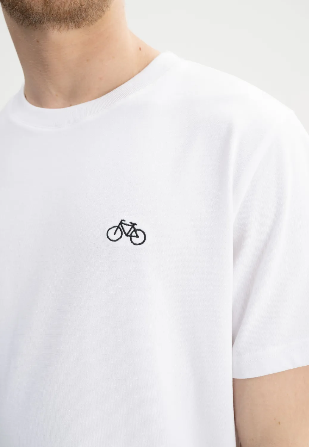 MELA PRAVIN Embroidery T-Shirt weiß Herz Bio-Baumwolle