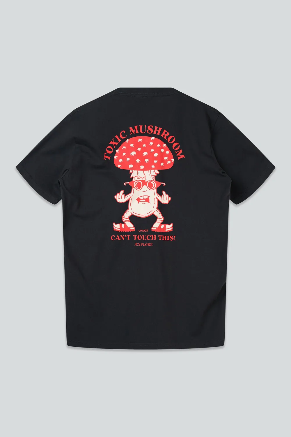 LAKOR Toxic Mushroom T-Shirt Moonless Night Bio-Baumwolle
