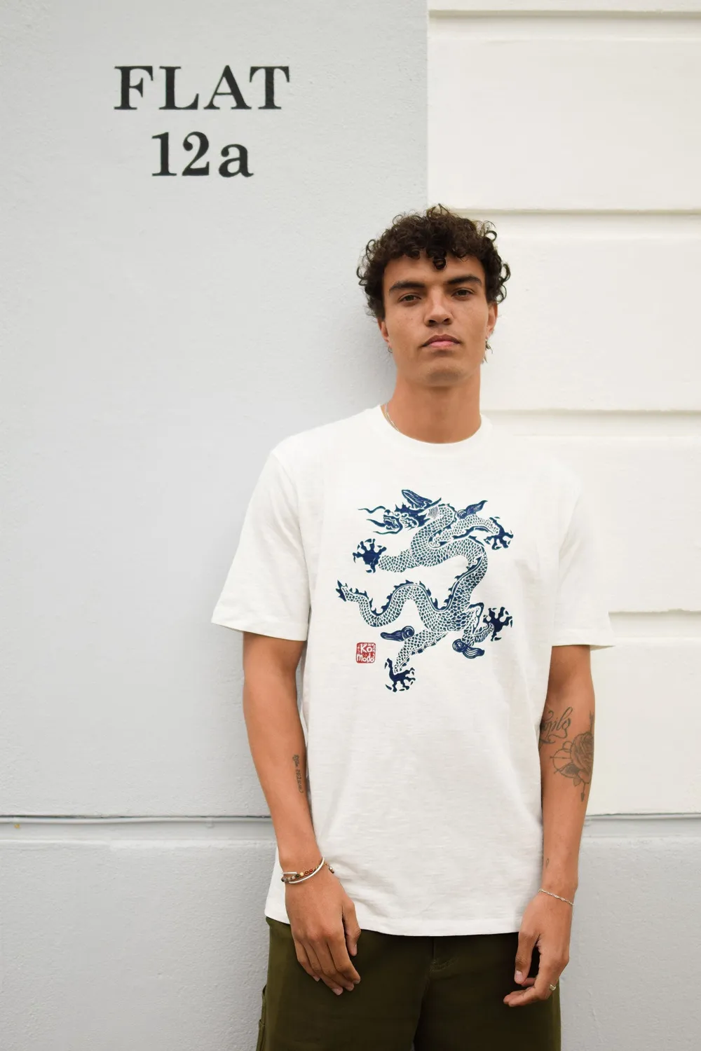 Komodo Dragon 25 T-Shirt Weiß aus Bio-Baumwolle