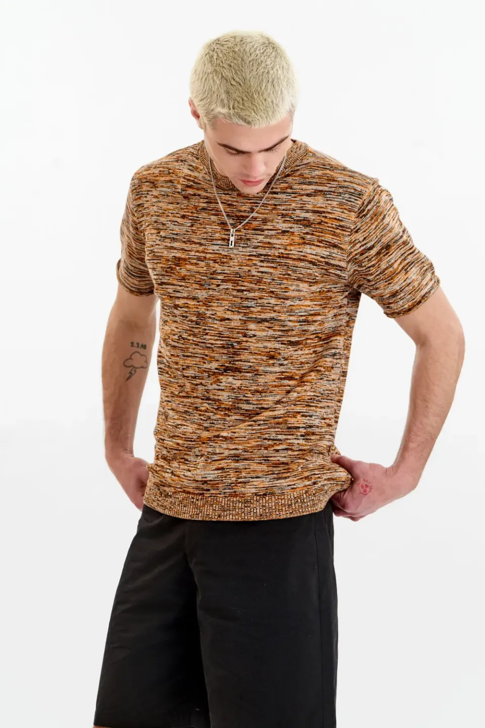 Komodo Kai T-Shirt Schwarz Bio-Baumwolle Strick