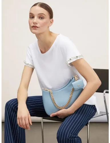 Motivi Hobo Glam Schultertasche 30 cm Bürsteneffekt