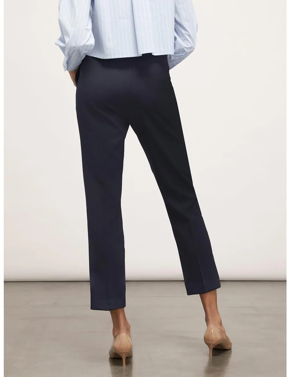 Motivi Spring Summer 24 Regular-Hose einfarbig Bügelfalte