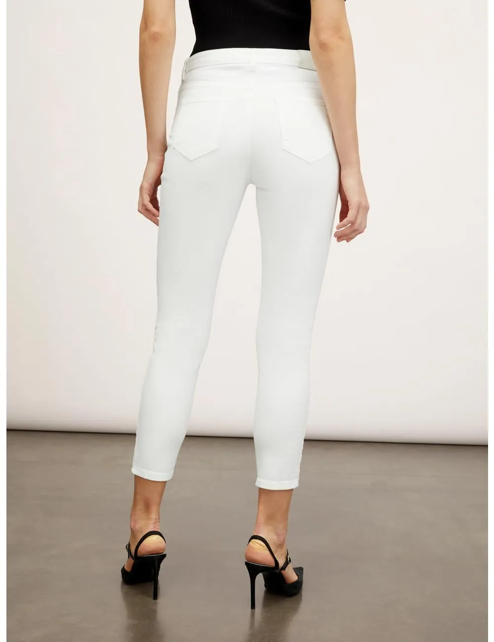 Motivi Skinny-Jeans Schmucksteine Jeans blau Stretch