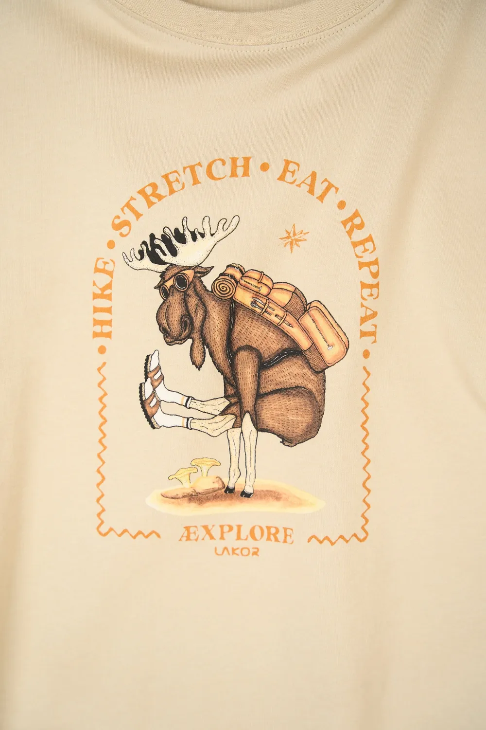 LAKOR Hike Stretch T-Shirt White Pepper Bio