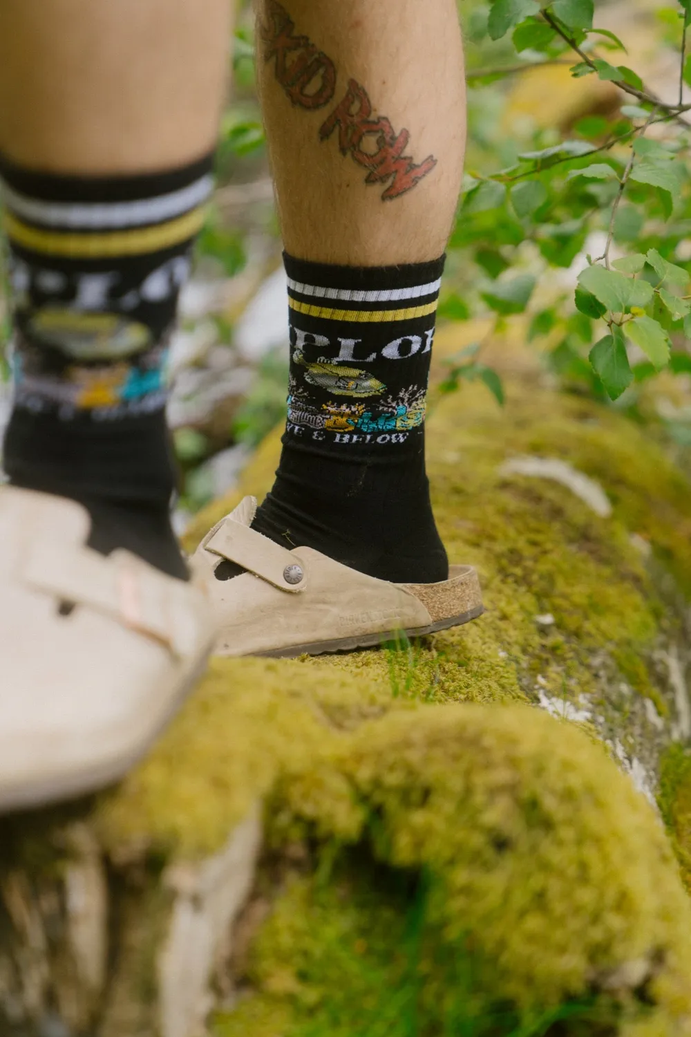 LAKOR Above Below Tennissocken Schwarz Bio-Baumwolle