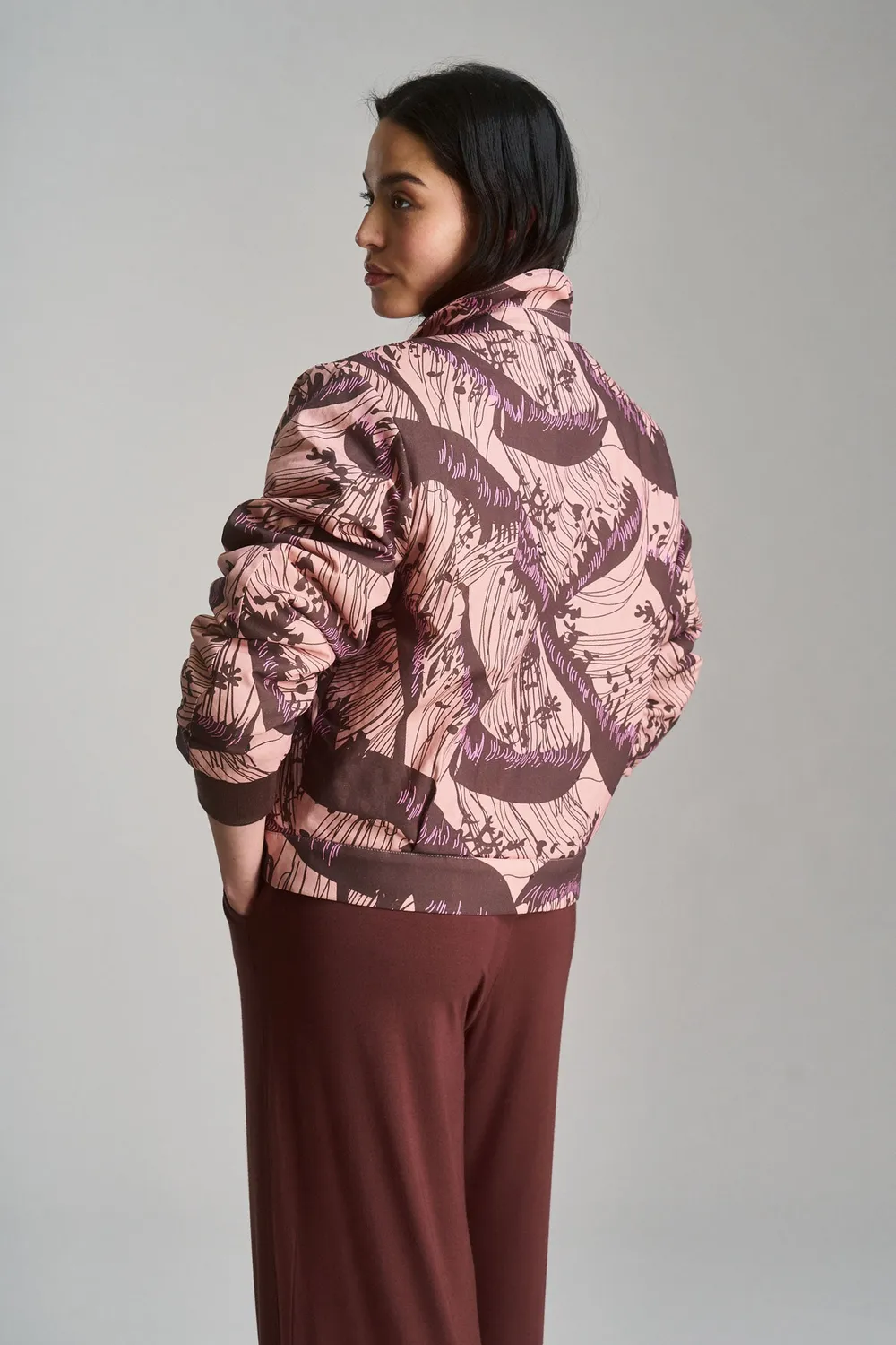 Komodo Vivi Bomberjacke Pink Wave Bio-Baumwolle