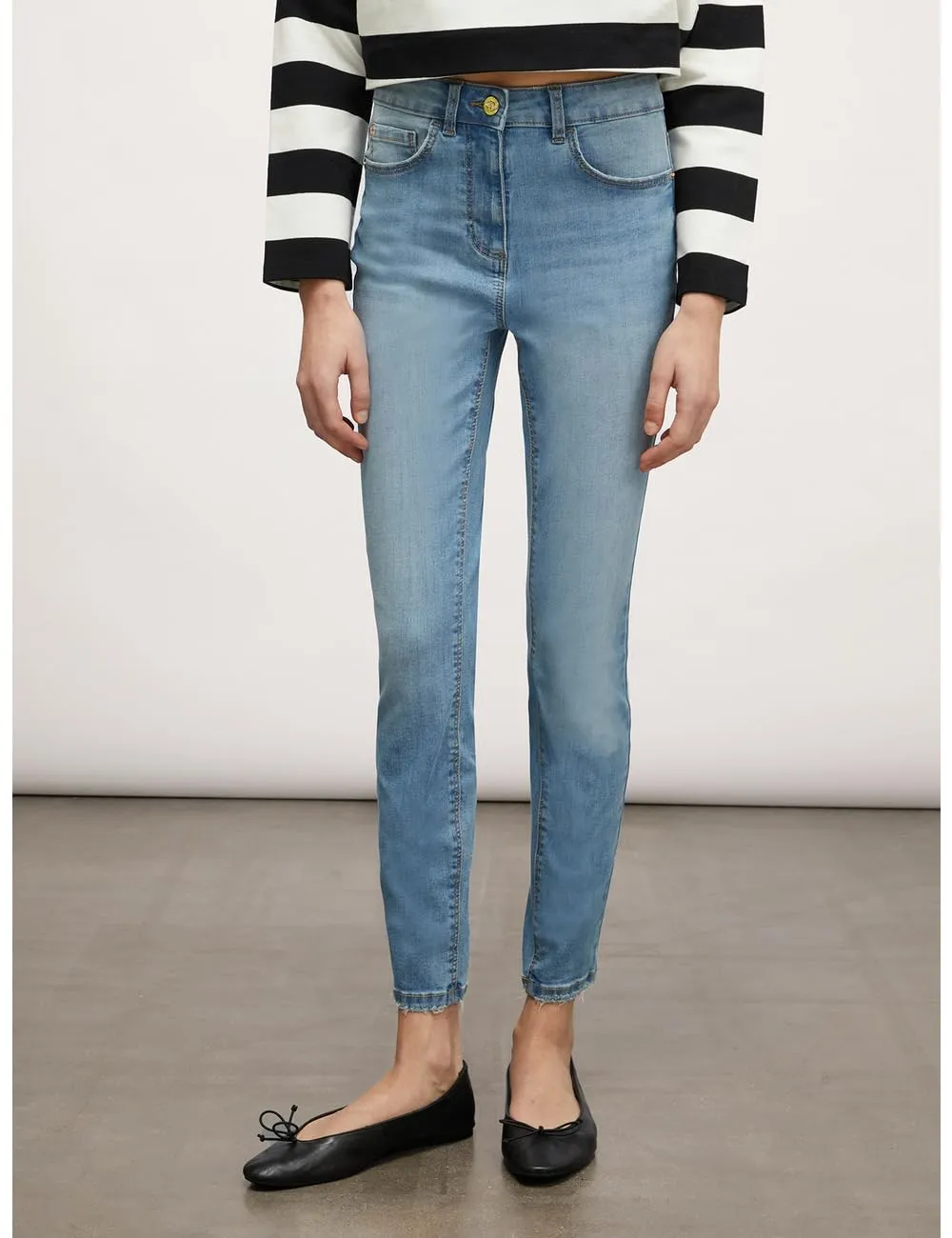 Motivi Gisele Skinny-Jeans hellblau hohe Taille