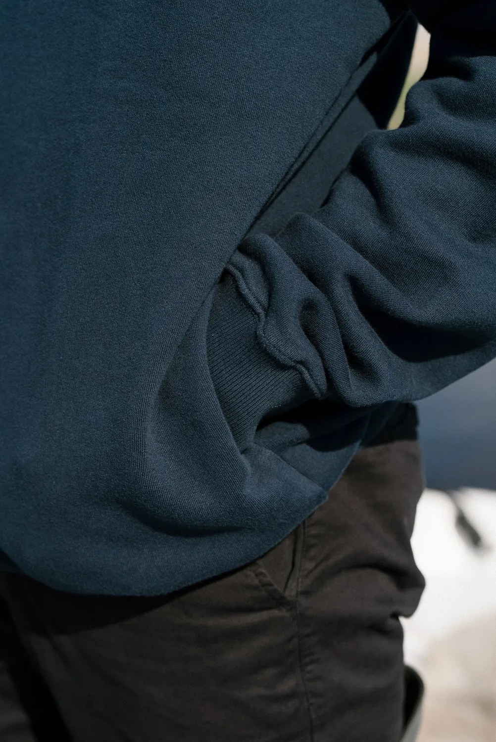 LAKOR Red Maxi Blueberry Hoodie blau Bio-Baumwolle