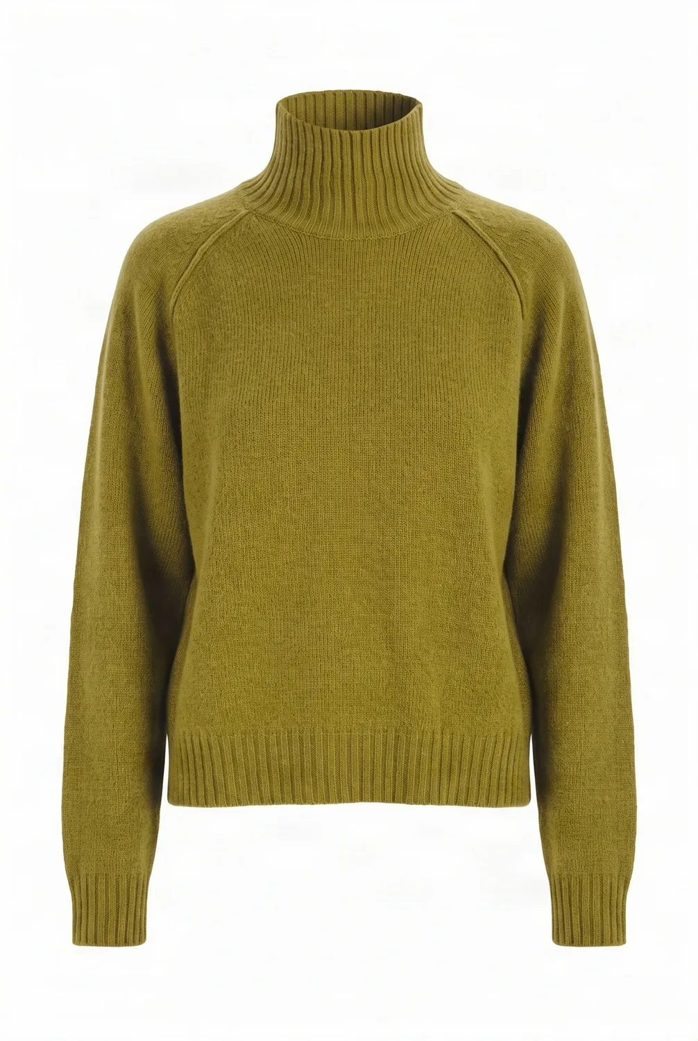 Komodo Millie Pullover Oliv Merinowolle Damen