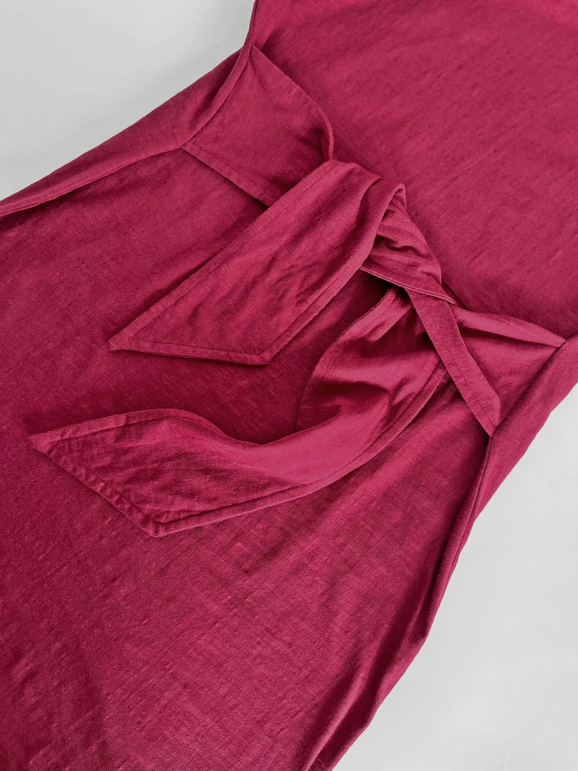 Komodo Fonda Midikleid Berry Bio-Baumwolle