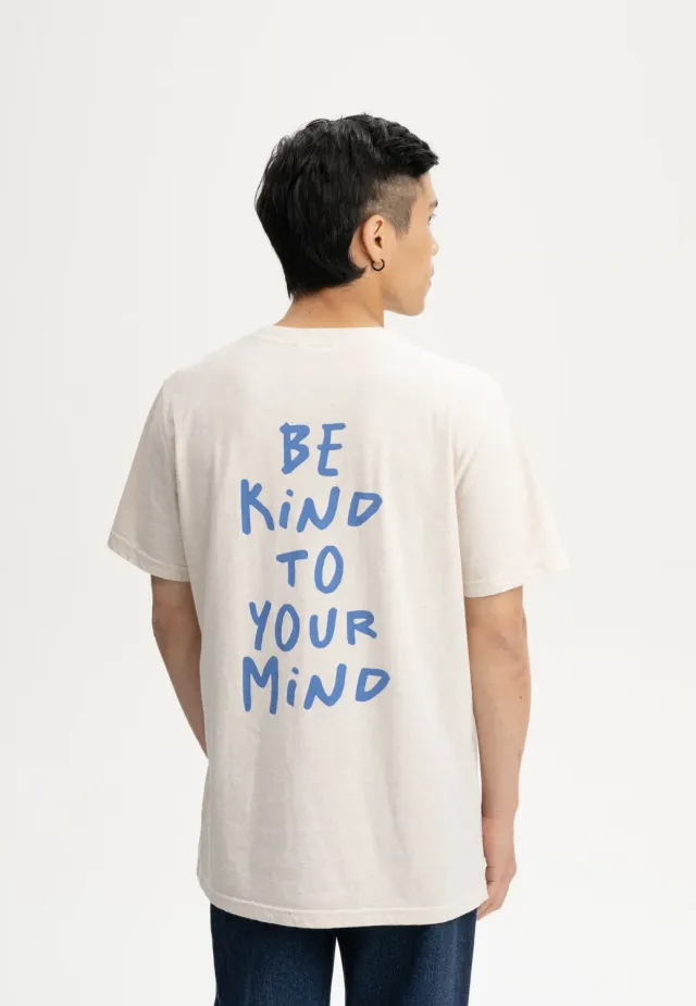 MELA SADHIL Print T-Shirt cream be kind M Bio