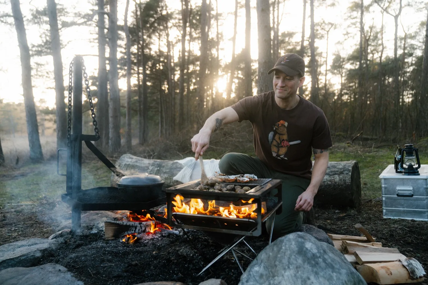 LAKOR The Otter Way T-Shirt Kangaroo Bio-Baumwolle