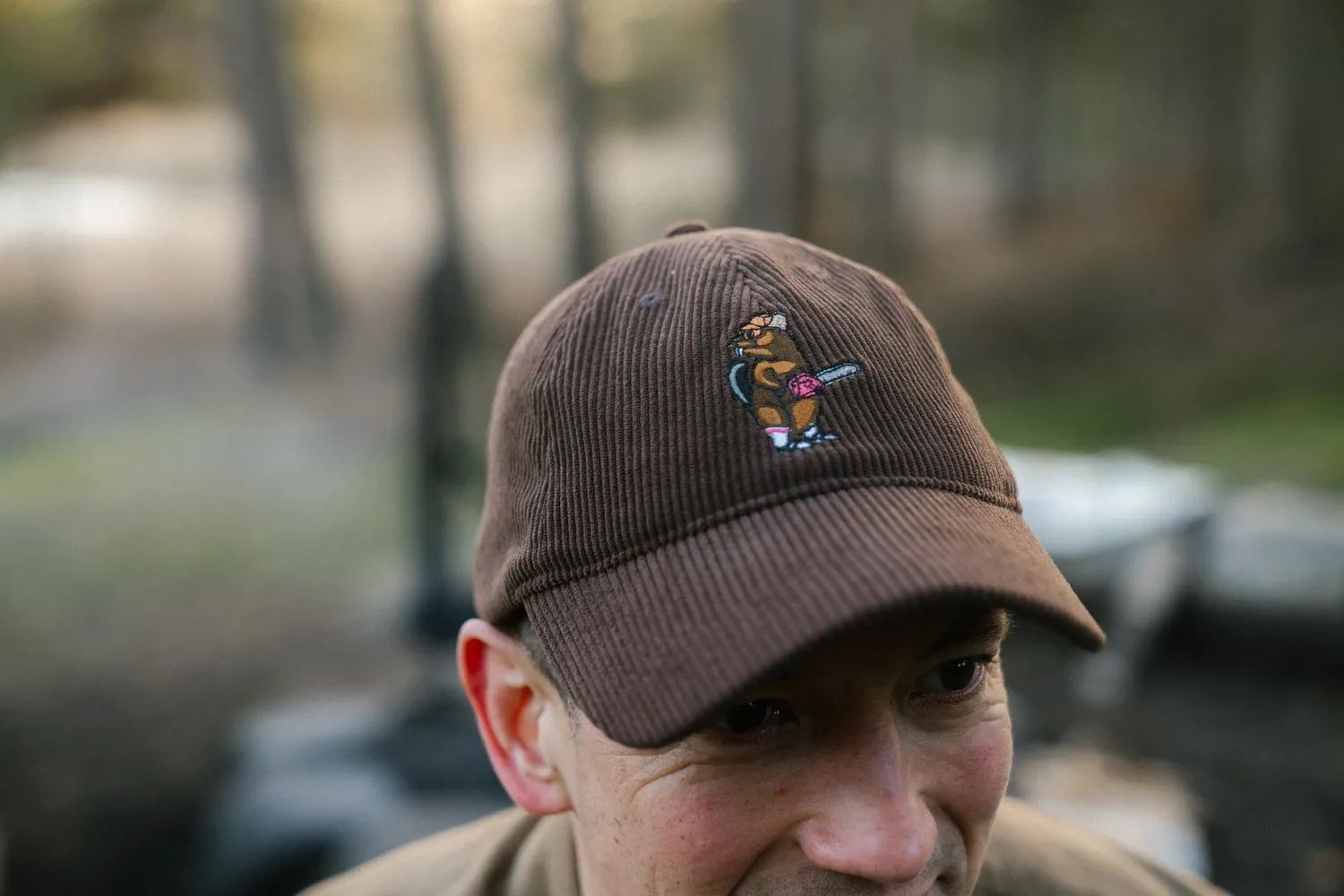 LAKOR Beaver Timber Cord Cap Chocolate Brown