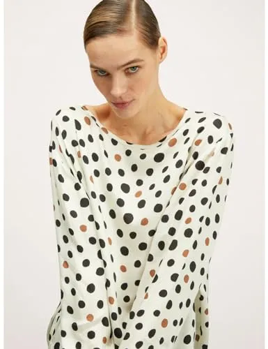 Motivi Bluse Satin Punktmuster Spring Summer 24