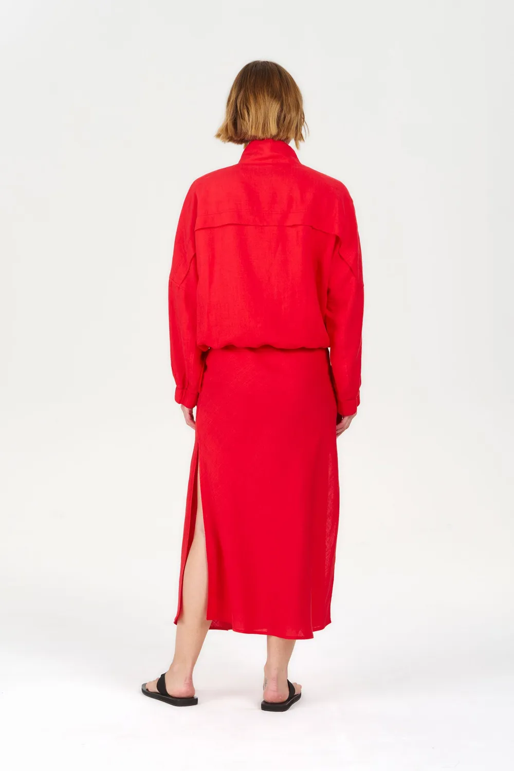 Komodo Koko Jacke Koralle Tencel-Leinen Damen