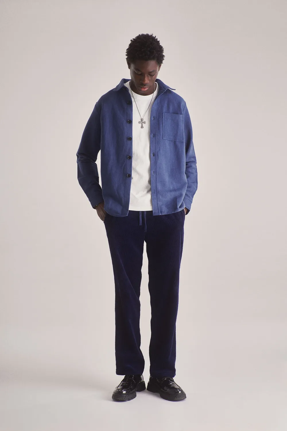 Komodo Railway Jacke Herren blau aus Hanf