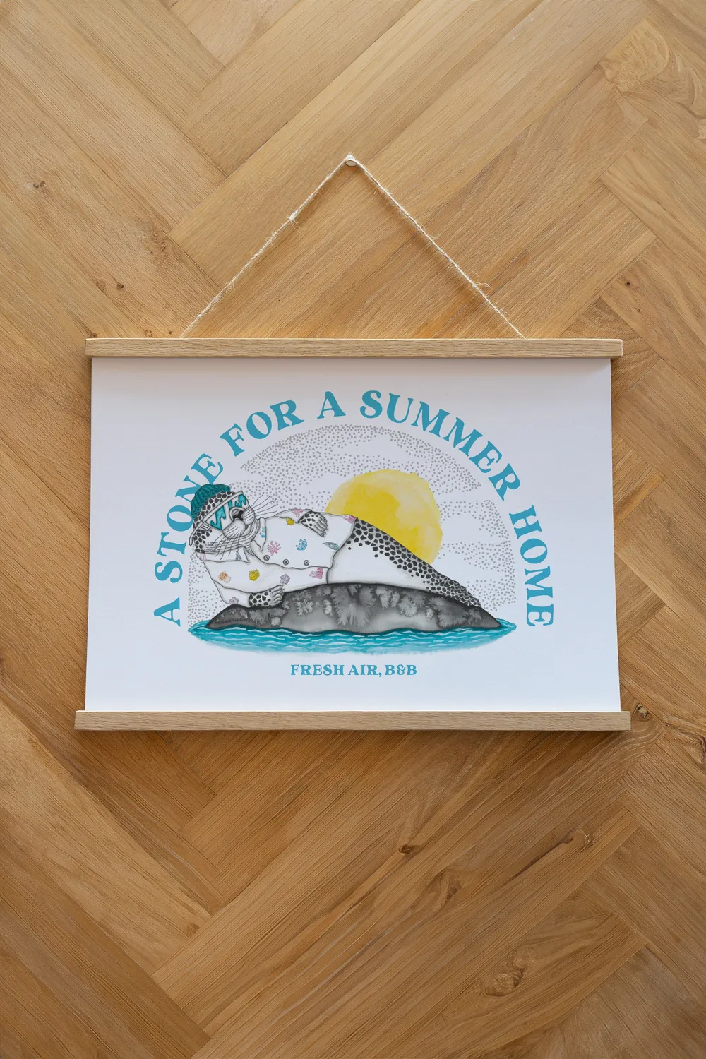 LAKOR VACATION Stone Poster White weißes Papier