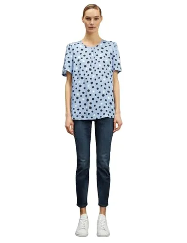 Motivi Bluse Satin Punktmuster Tropfenausschnitt