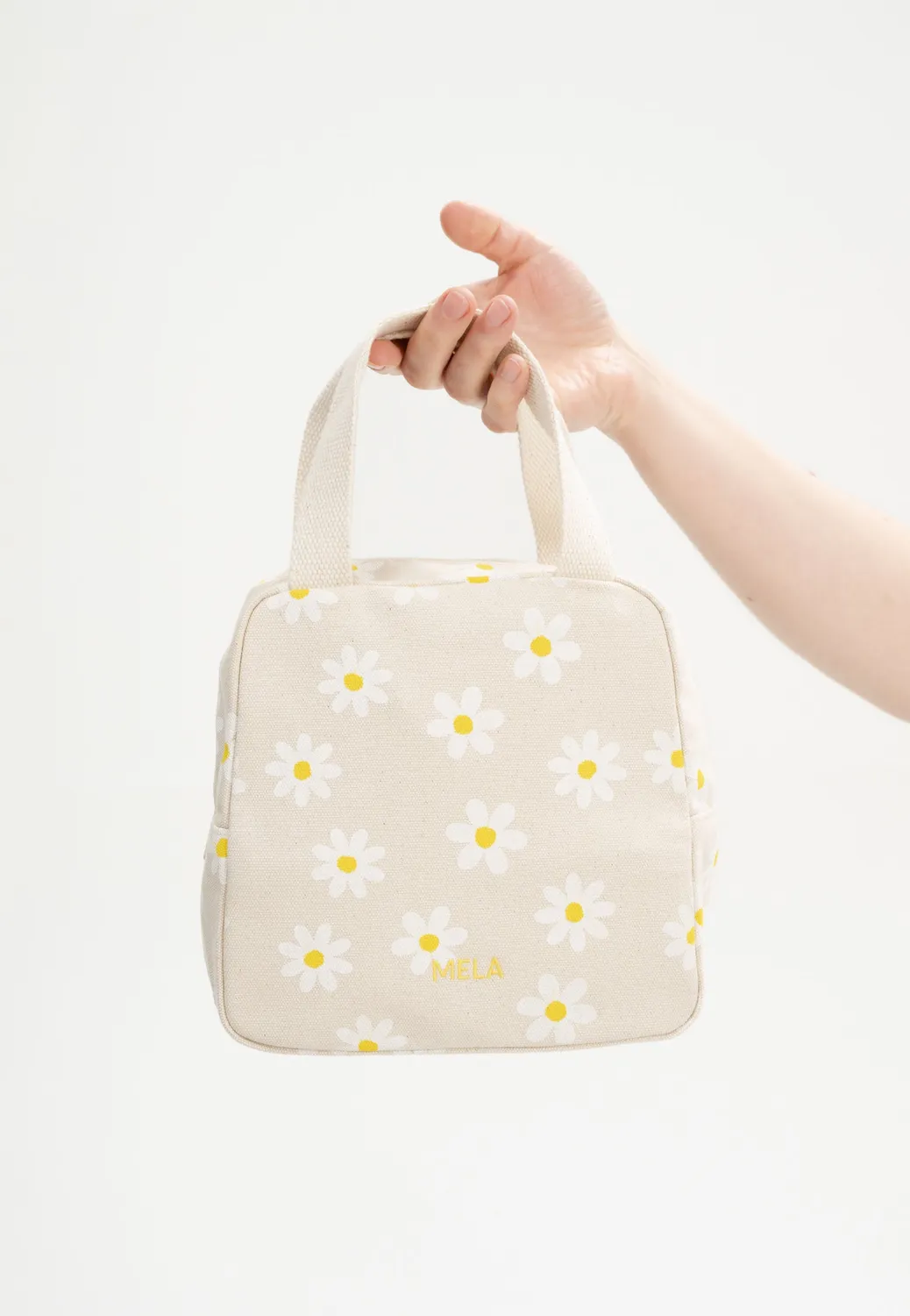 MELA JASMEET Kosmetiktasche medium greige schwarz