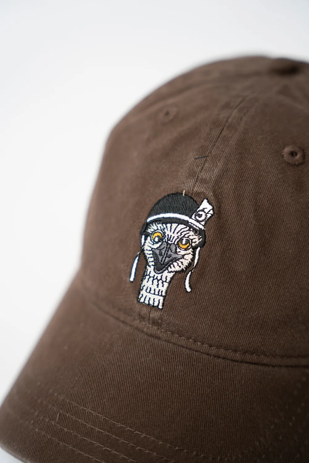 LAKOR Mini Emu Cap Brown Bio-Baumwolle