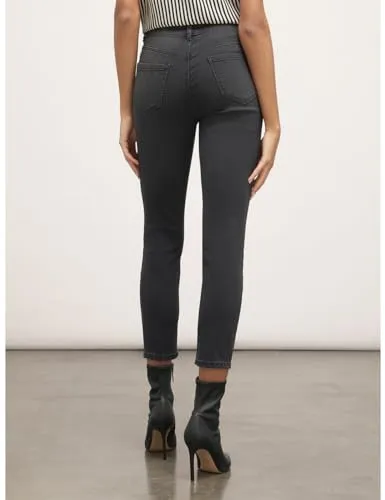 motivi Skinny-Jeans Knopf black washed Denim
