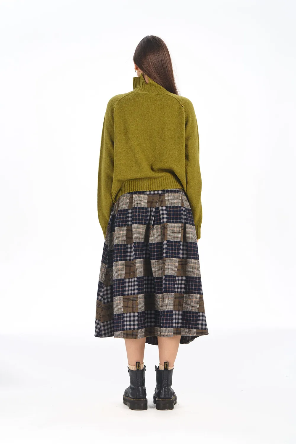 Komodo Millie Pullover Oliv Merinowolle Damen