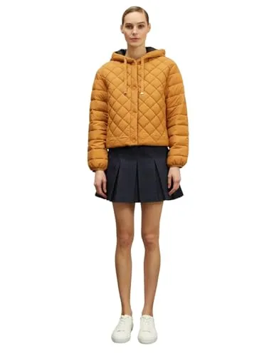 Motivi Kurze Daunenjacke Kapuze Steppjacke Polyamid