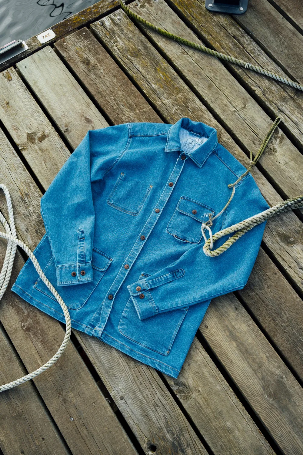 LAKOR Havana Sailor Jacket Mittelblau Denimjacke
