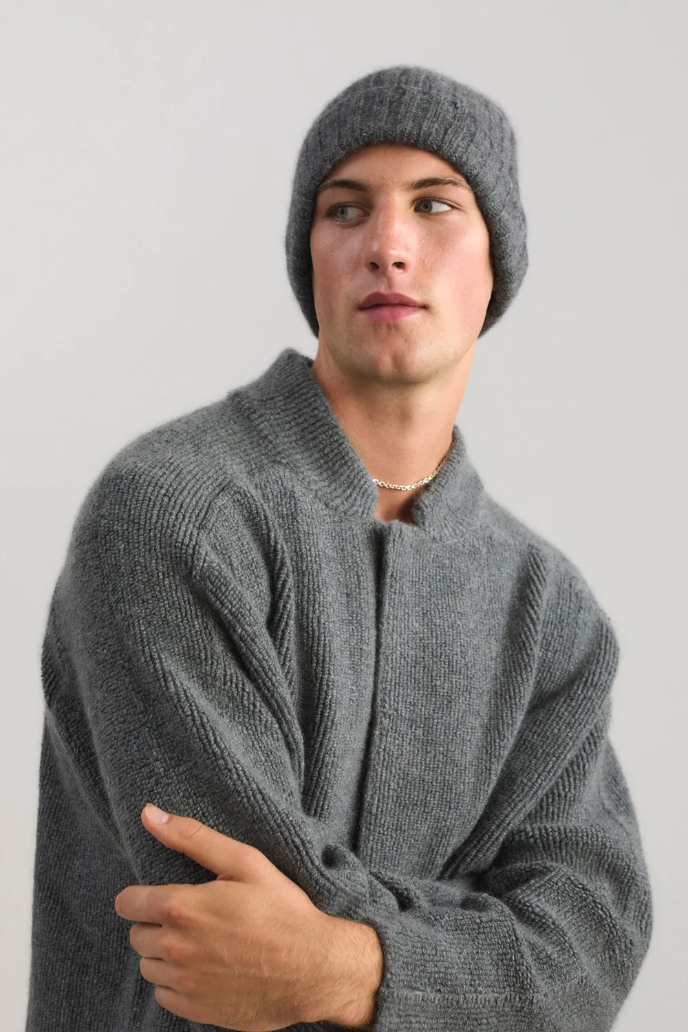 Oyuna Orb Mütze Granite Beanie Kaschmir-Seide