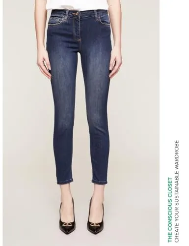 motivi Gisele Skinny-Jeans dunkelblau Push-up