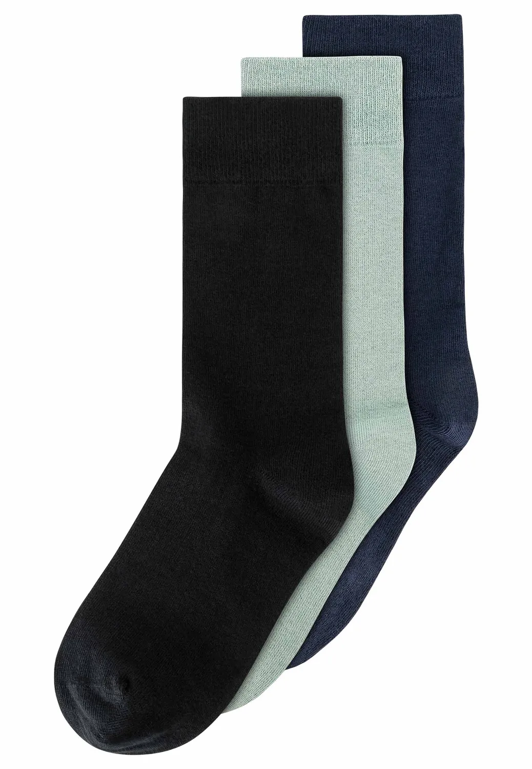 MELA Basic Socken 3 Paare weiß 39-42 Bio-Baumwolle