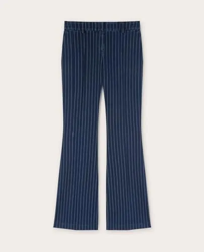 Motivi Flare-Jeans Nadelstreifen-Optik Jeans Baumwolle