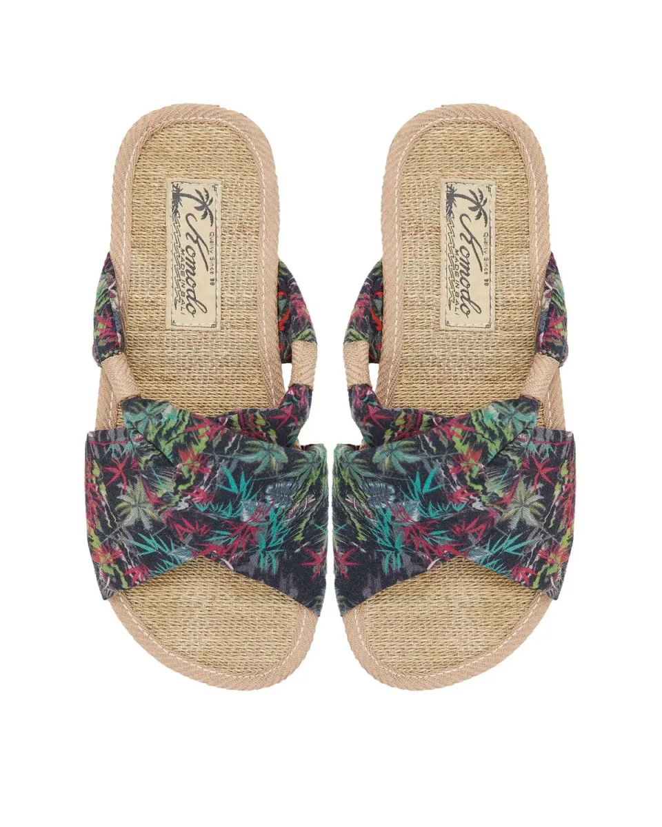 KOMODO HELENA SLIDER Pantoletten Damen Tropic Dark Vegan