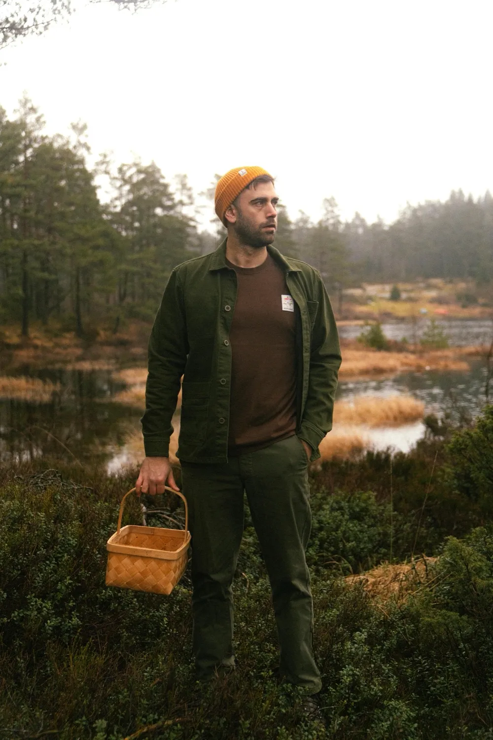 LAKOR Peddler Workshirt Overshirt Grün Bio-Baumwolle