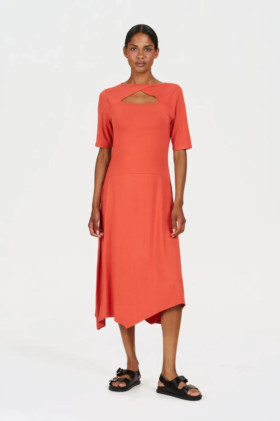 Komodo Pip Kleid Orange Modal mit Stretch