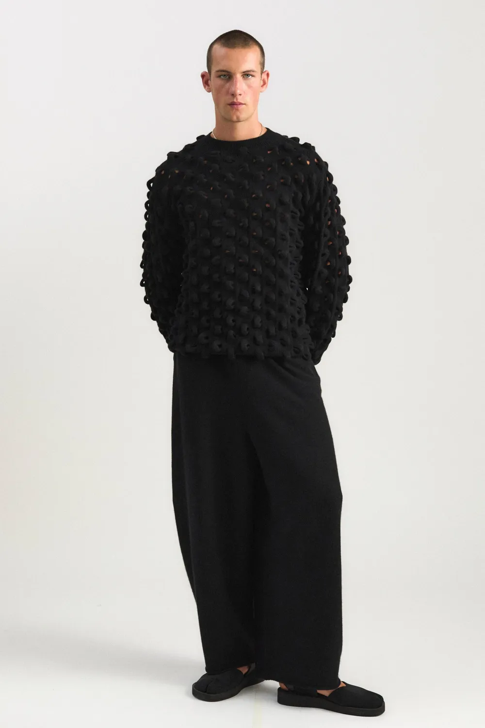 Oyuna Marui Pullover Schwarz 3D-Strick