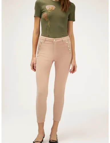 Motivi Skinny-Hose Stretch-Baumwolle Knöpfe