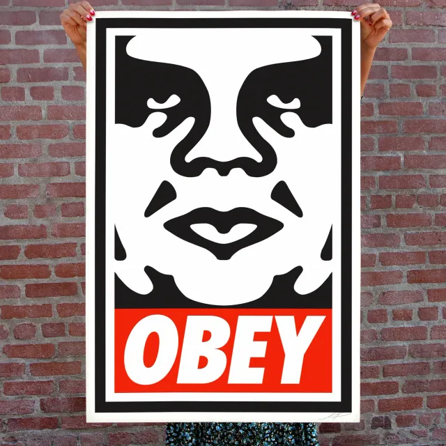 Obey Icon Kunstdruck signiert 61 x 91 cm