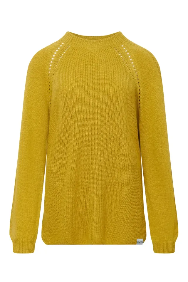 Komodo Atlanta Wollpullover Mustard Kaschmir Merino