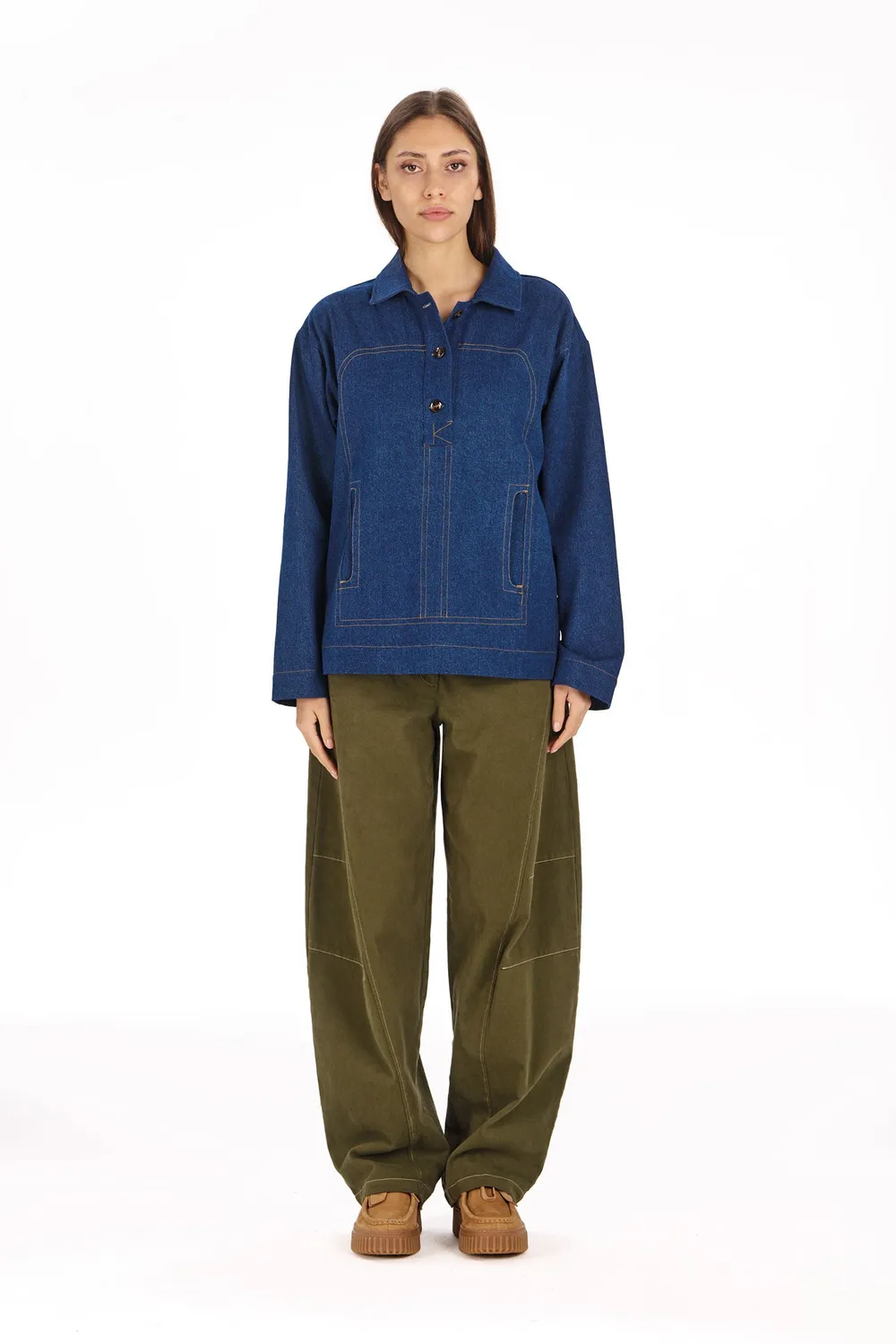 KOMODO SACRED Hemd Denim Bio-Baumwolle Damen