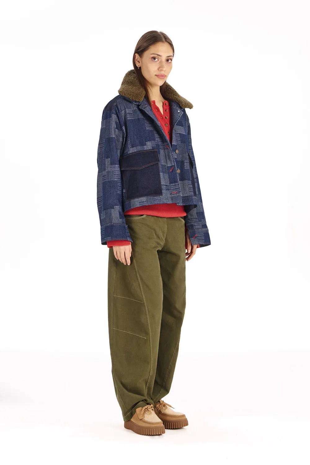 Komodo Raffie Jeansjacke Damen Denim Bio-Baumwolle