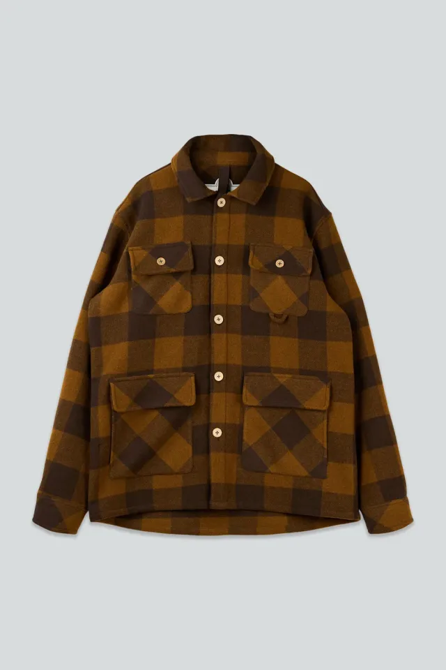 LAKOR Birler Wolljacke Coffee Bean recycelte Wolle