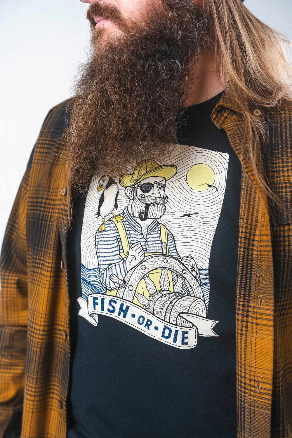 LAKOR Sea Parrot & Shipster T-Shirt Moonless Night