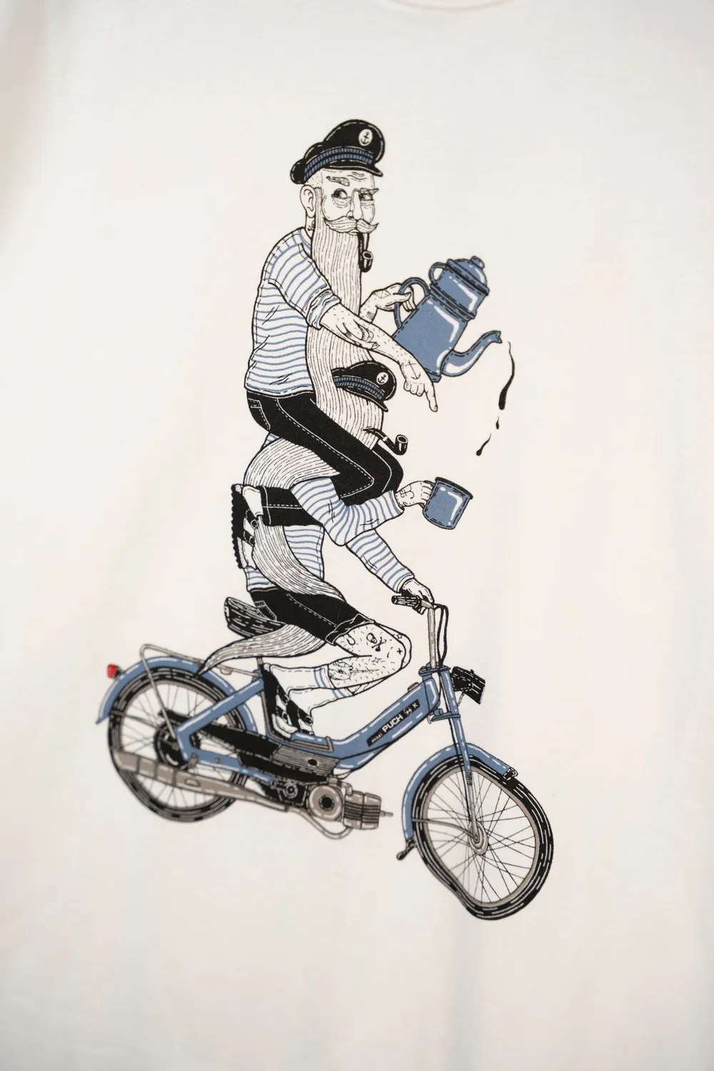 LAKOR Hitching a Ride T-Shirt Star White Bio-Baumwolle
