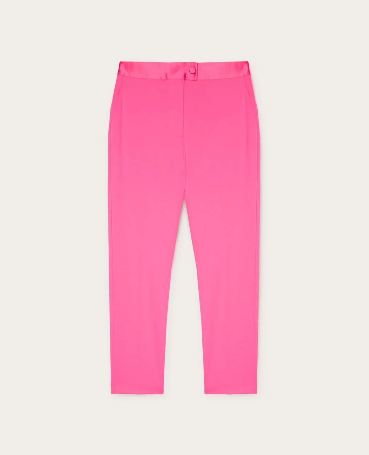 Motivi New York Hose Satineinsätze Stoffhose Jersey