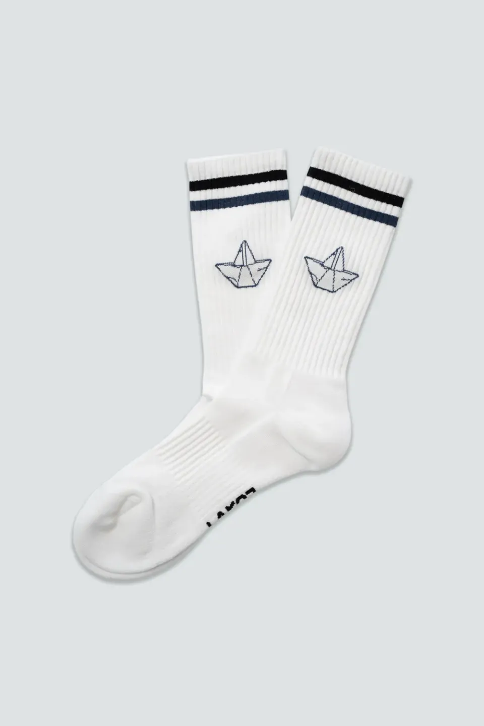 LAKOR Paper Hat Tennissocken Weiß Bio-Baumwolle